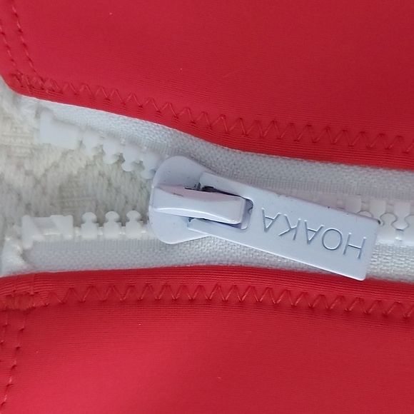 3/30$ Hoaka | kauai neoprene red zip up bikini top - Picture 4 of 5